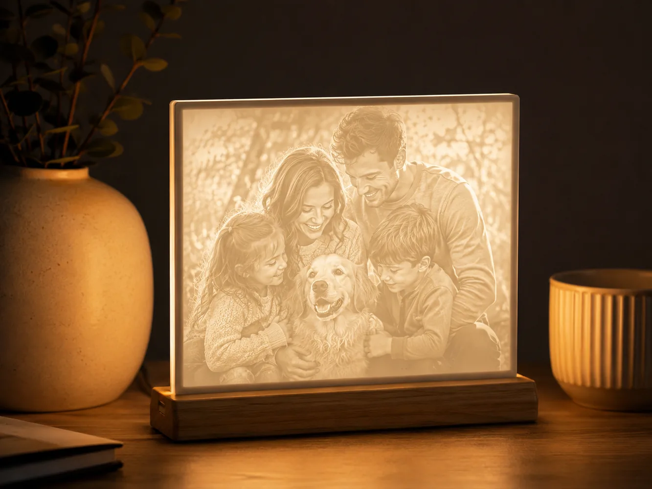 Beispiel eines beleuchteten Lithophanes